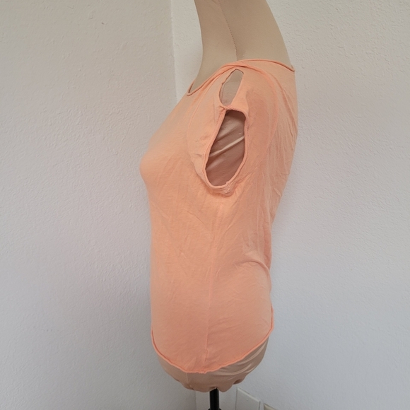 Elie Tahari Orange Knit Blouse - Picture 4 of 6